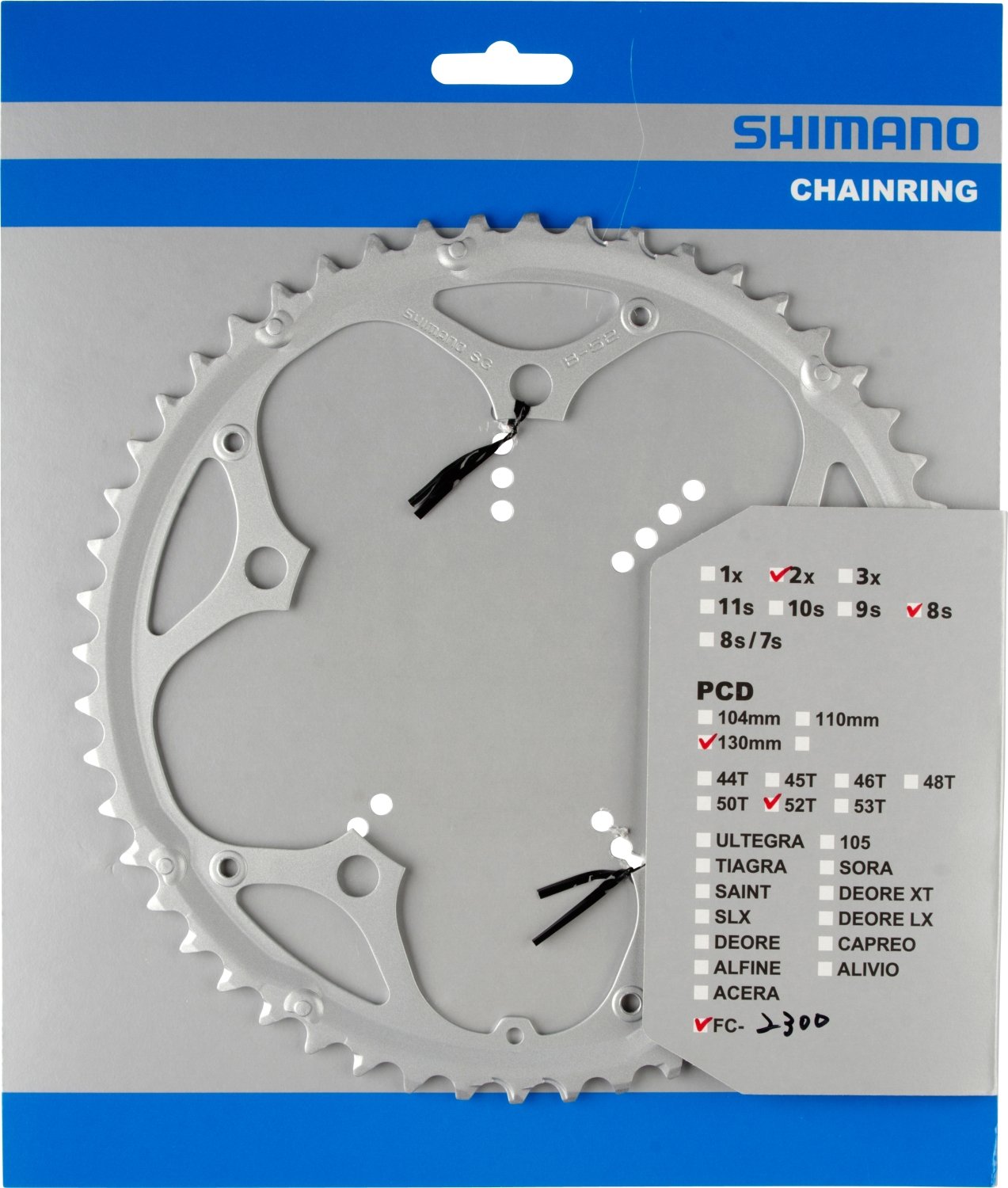 Amazon | SHIMANO(シマノ) スパイク付チェーンリング 52T-B チェーン